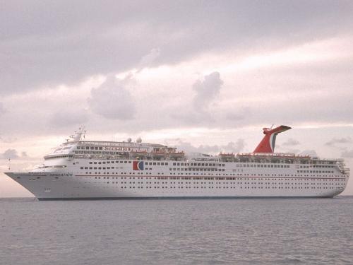cruiser, ship, travel, sea - A luxury cruiser sailing through the calm sea. The background sky is simply breathtaking.