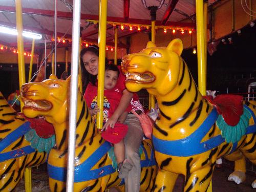 with my wonderful son - we're having fun