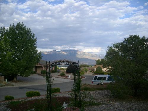 Sandia Mountains in New Mexico - A picture of the Sandia mountains from my house.
