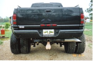 US cars really have balls - Take a look at these BUMPER NUTS on this bad boy and tell me that is not beautiful! This is the most ultimate truck accessory around. I snuck these blue balls on my buddies truck and you should have seen his face. It was Blue balls are for married men.His wife was laughing out loud. Makes a great gag gift!! (sense of humor required.)