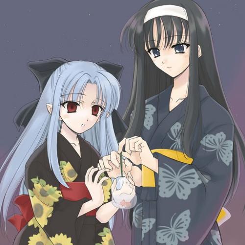 My favorite - It's one of my favorite characters in anime. Her name is Akiha Tohno and you can find her in Tsukihime.
