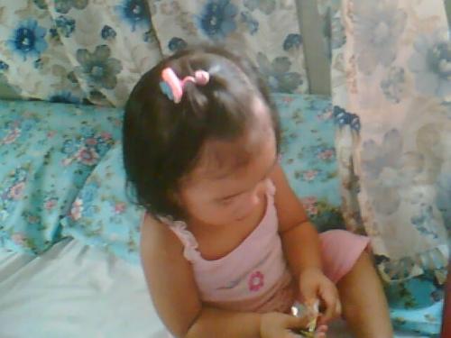 my princess cj - please do not disturb... she is busy doing i don't know..