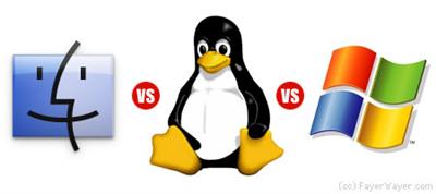 clash of the os - mac vs windows vs linux