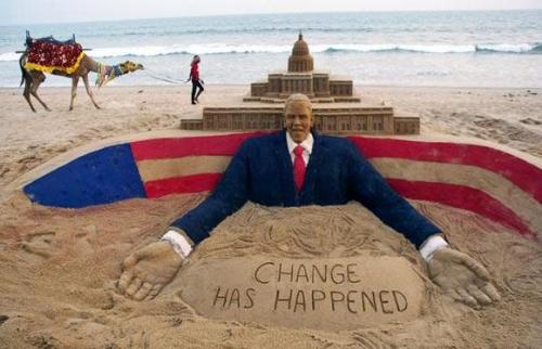 Sand Sculpture at Jagannath Dham Puri,Orissa,India - Stop Terrorism