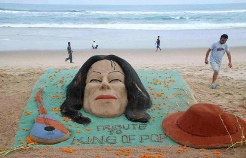 Sand Sculpture at Jagannath Dham Puri,Orissa,India - Obama-1