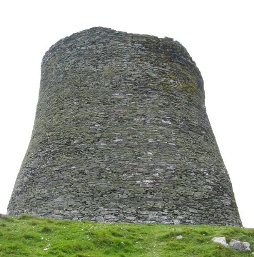 Broch on Mousa - Broch from the small island Mousa on Shetland. Most of the other Brochs have been reused for fences etc., but this 2000 year old tower still stands at nearly it's full height.