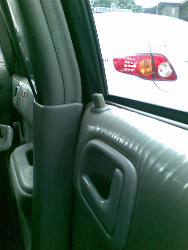 car lock - door of taxicab being locked