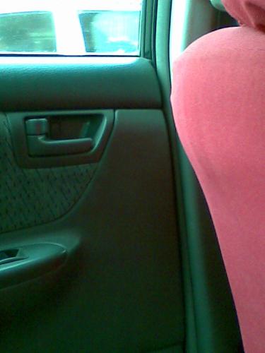 door lock - the left back door of the taxicab I took was locked