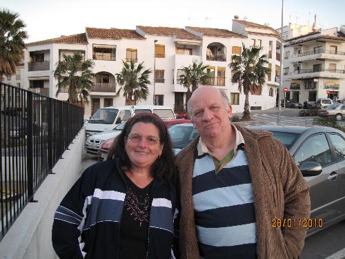 Me and my good friend Len - Len and I on a visit to Altea, Costa Blanca.