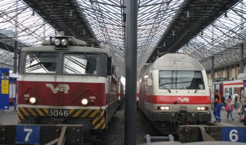 Trains - Trains at Helsinki railway station
