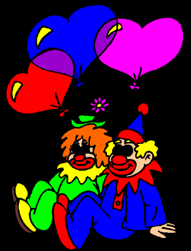 clown - happy, colorful clowns!!