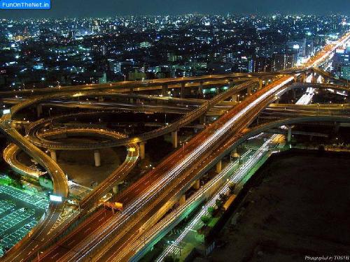 Bangalore - The Hebbal flyover which is one of the most intricate in the whole of South India