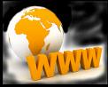 Internet - This is an orange globe with three letters:WWW