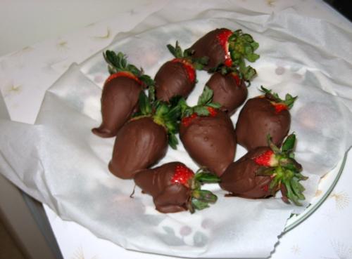 So good - Chocolate dipped strawberries I made recently.