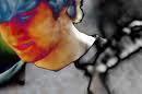 My crayons are melting - A brilliant watercolor... I think I know that guy! Hee hee.