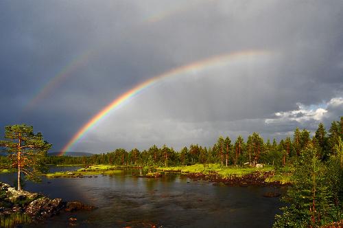 double rainbow - a panaromic view