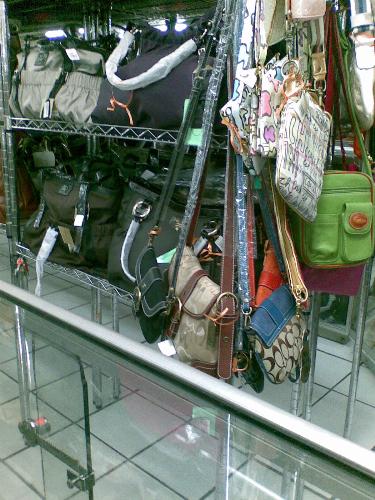 bags - bags on display in a department store