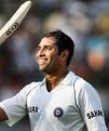 Laxman - The picture shows the Indian middle order batsman VVS Laxman. He has the ability to play big innings which is the requirement of the team.