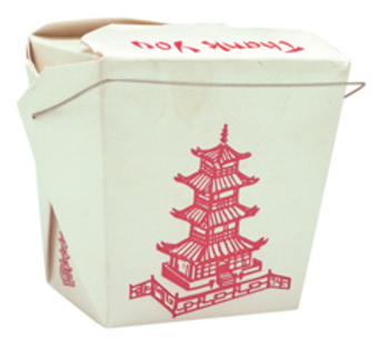 Chinese Food - Picture of a container used to put chinese food in. Chinese Food - Picture of a container used to put chinese food in.