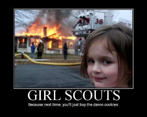 Girlscout cookies ad - This is a girl scout cookie ad.