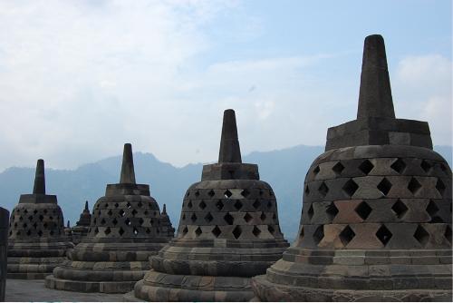 Borobudur Temple  - This is detail of Borobudur temple. if you visit to Indonesia to visit this place. Located in Magelang - Central Java - Indonesia.
