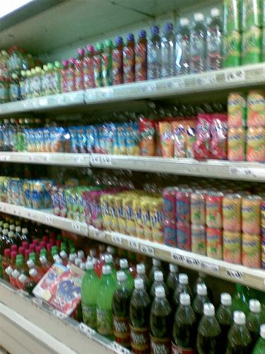 softdrinks and juice packs - softdrinks and juice packs seen on display in a store