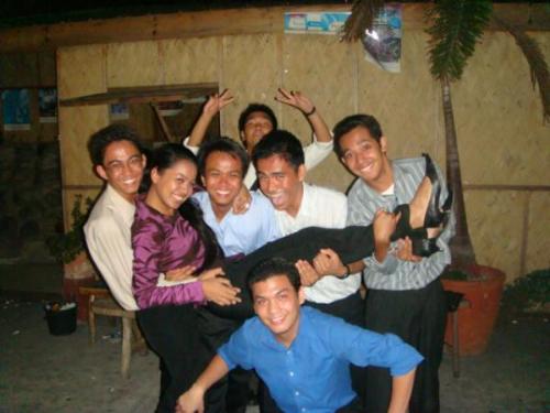 drunk - making fun of the only rose among the thorns