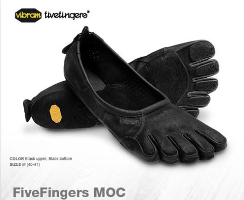 Vibram Shoes - These are the hot five finger Vibram shoes. More like walking barefoot. 
