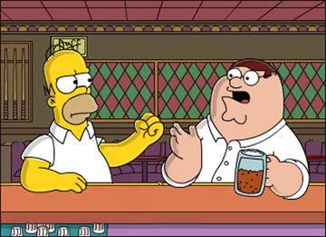 Simpsons vs Family Guy - Who is gonna win this duel of titans?