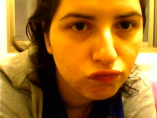 Playing upset - I wanted to take some pics to upload on my facebook profile, but couldn't take any decent one. I was getting quite tired of it ad this one came out... ahahah