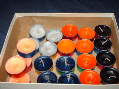 tea light candles - tea light candles I have made.