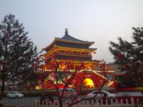 The Bell Tower! - During the night, it seems more beautiful. This structure has a very long history dating back to Tang dynasty in Chinese ancient times.