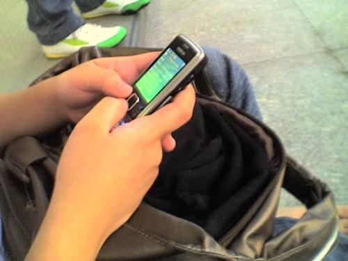 phone - My friend's phone while texting...