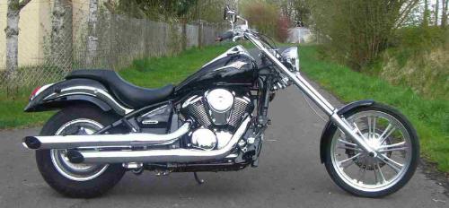 My bike - It's not a stretched out chopper, but it's a great ride.