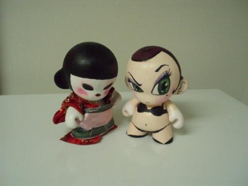 My Munny Dolls - I created these munnies for an Art Show, once I get them back they'll be available for purchase.