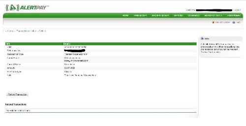 My first payment - My payment of 9.57$ from alertpay!! Yay I am so happy !