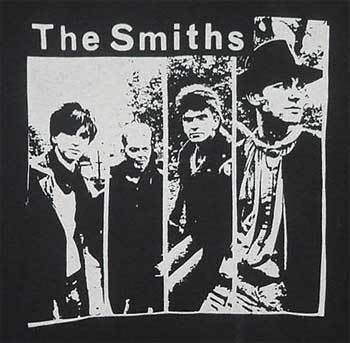 the smiths - an old black and white photo/logo of the band