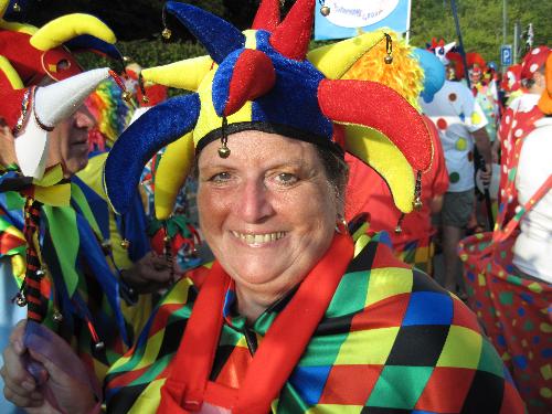 Me as a jester - In Erding, near Munich, during the Oktoberfest.