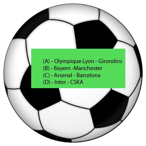 Champions Quarters - Champions quarters inserted on a ball