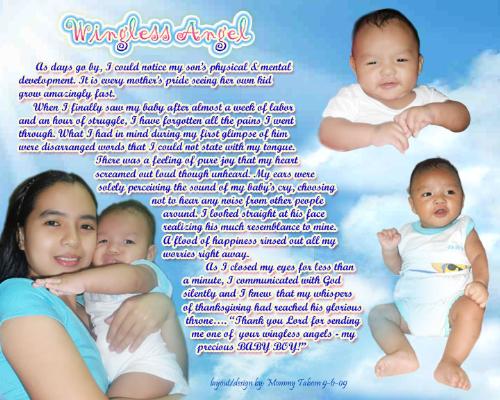 baby & mom - my sweet angel, carl