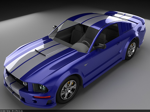 Mustang - The latest version of a Mustang in Blue