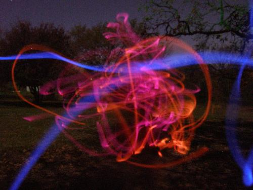 Light Painting - Light painting consists of leaving a camera lens open for prolonged periods of time to capture any visible light.