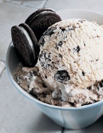 Cookies and Cream Ice Cream  - Made from Vanilla Ice Cream loaded with chunks of cookies... Ohhhh my!!! now that is Sinfully Good!!!