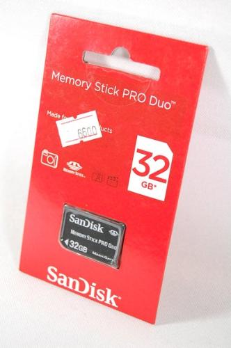 Sandisk 32GB Memory Stick Pro Duo - I purchased it from a local Gadget Shop in an easy price with 5 years warranty... I think I will buy another one... 