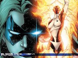 Ms. Marvel/ Marvel comics - comic character from marvel comics