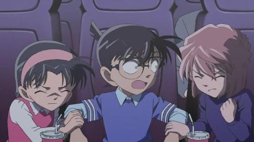 Detective Conan - Conan with ai and ayumi at the movie