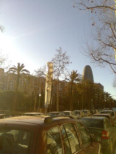 torre akbar - Torre Akbar is one of most characteristic building in Barcelona's skyline. Its forms was taken from its twin, in London, both of them designed by Norman Foster.