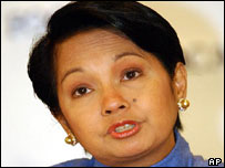 Gloria Macapagal Arroyo - Gloria Arroyo's efforts to tackle corruption and to focus on economic reform have been undermined by a string of scandals. The president won a second six-year term in June 2004, defeating her main rival, the film star Fernando Poe Junior. But a year later her popularity rating had fallen to a record low amid opposition claims that she cheated in the 2004 elections. Opponents also levelled corruption allegations against her husband and other family members.