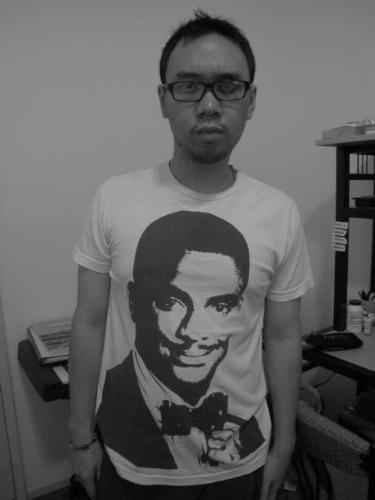 Carlton Shirt - Carlton shirt from Urban Outfitters. Sporting it old school Fresh Prince style. The shirt is originally bright neon but the picture looks best in black and white.