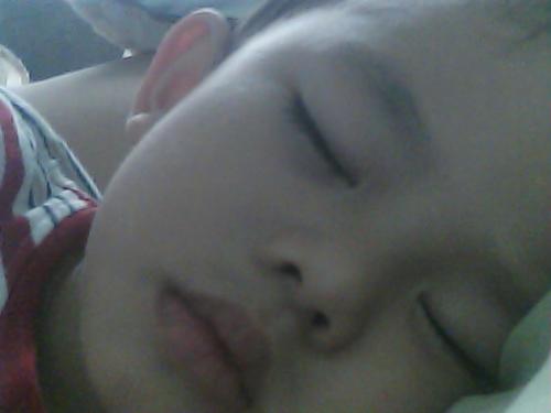 My Son Sleeping - My three year old son is sleeping. There is peace.....